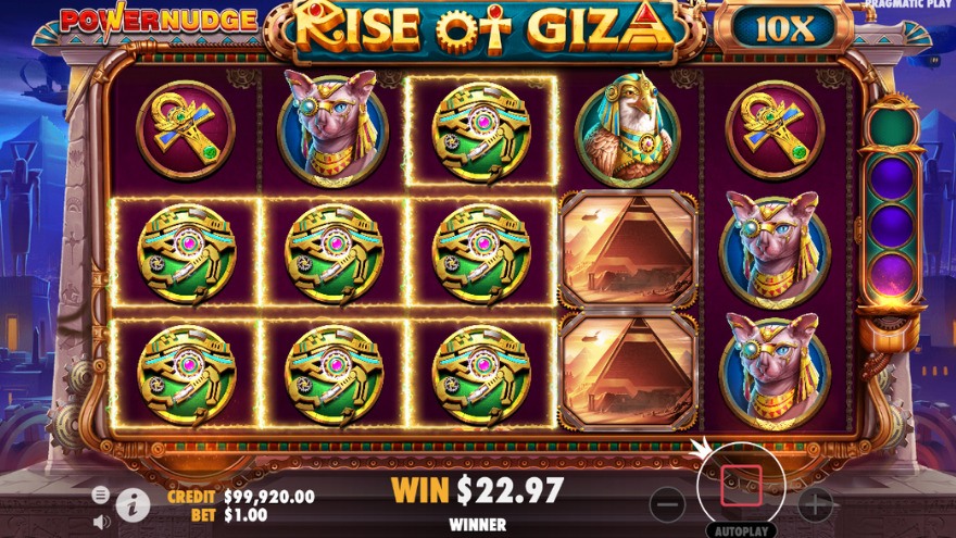 rise-of-giza-powernudge slot gameplay