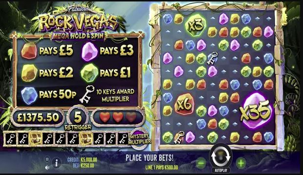 Rock Vegas Slot Gameplay Bonus Feature