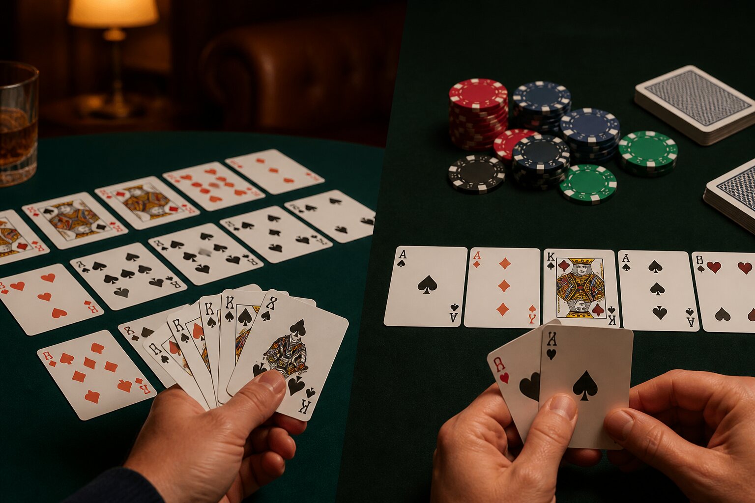 Rummy vs Poker: Card Game Differences, Rules & Key Comparisons
