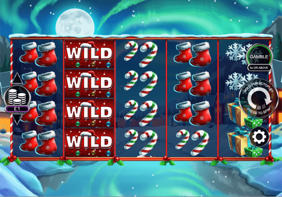 Santa Stacked Free Spins Slot Gameplay