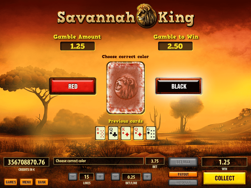 savannah king bonus feature