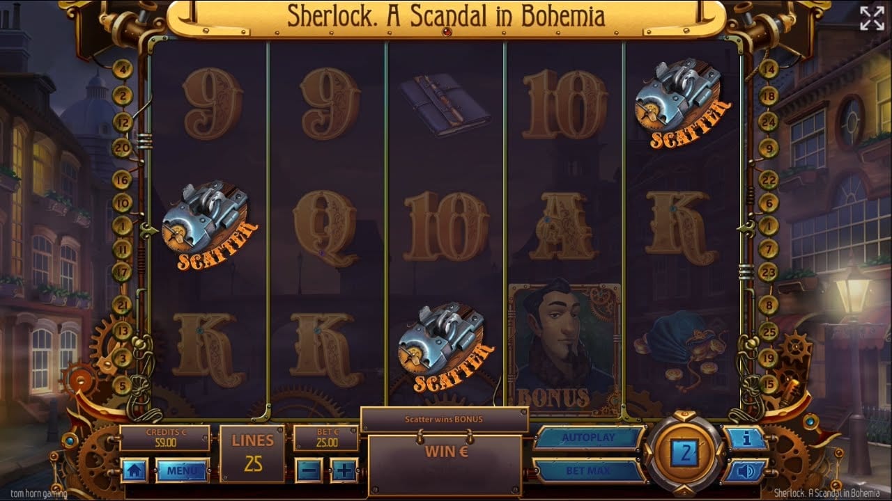 Sherlock: A Scandal in Bohemia Slots