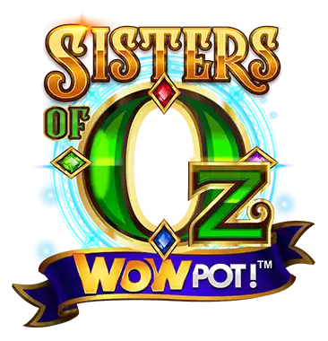 Sisters of Oz WowPot Slot Logo Wizard Slots