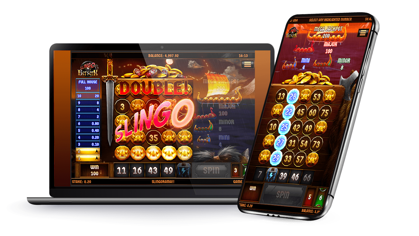 Slingo Berserk Slot Logo Wizard Slots