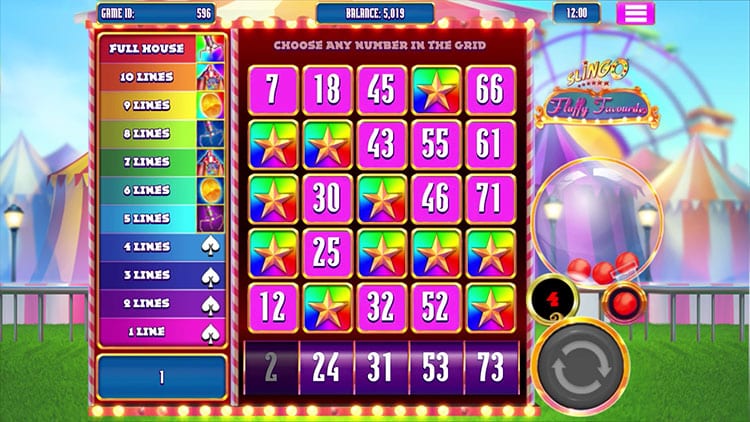 Slingo Fluffy Favourites Slots Gameplay