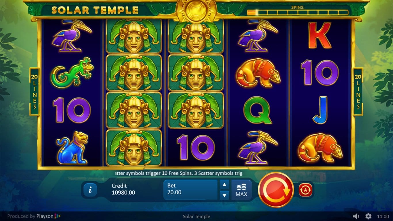 Solar Temple Free Slots