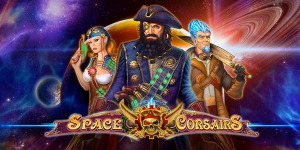 Space Corsairs online slots game logo