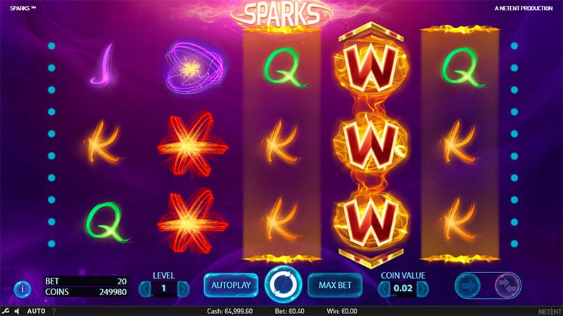 Sparks Slots gameplay