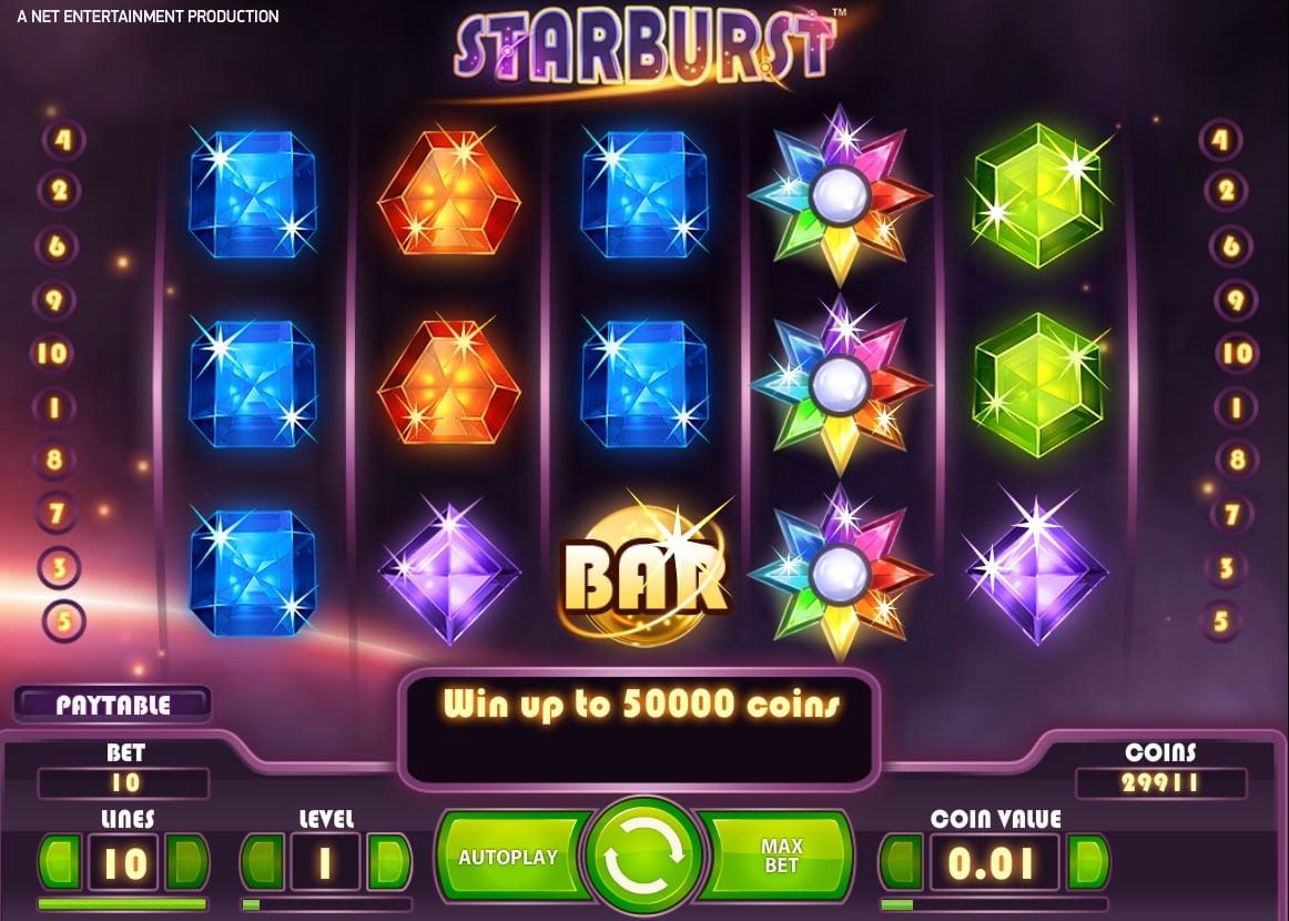 Starburst online Gameplay