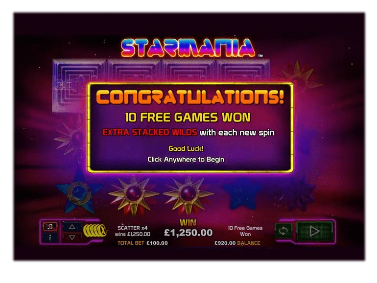 Starmania Slot Bonus Feature