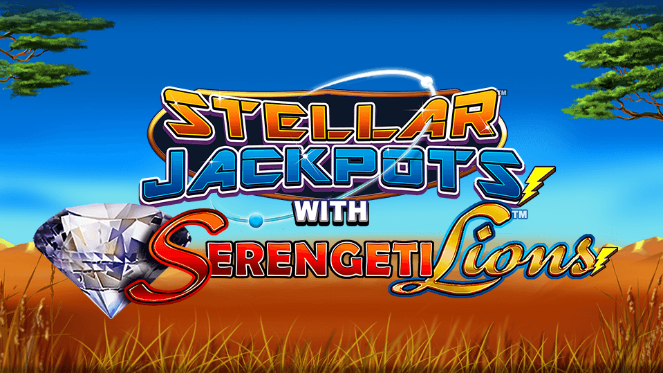 Serengeti Lions Stellar Jackpots Slot Logo