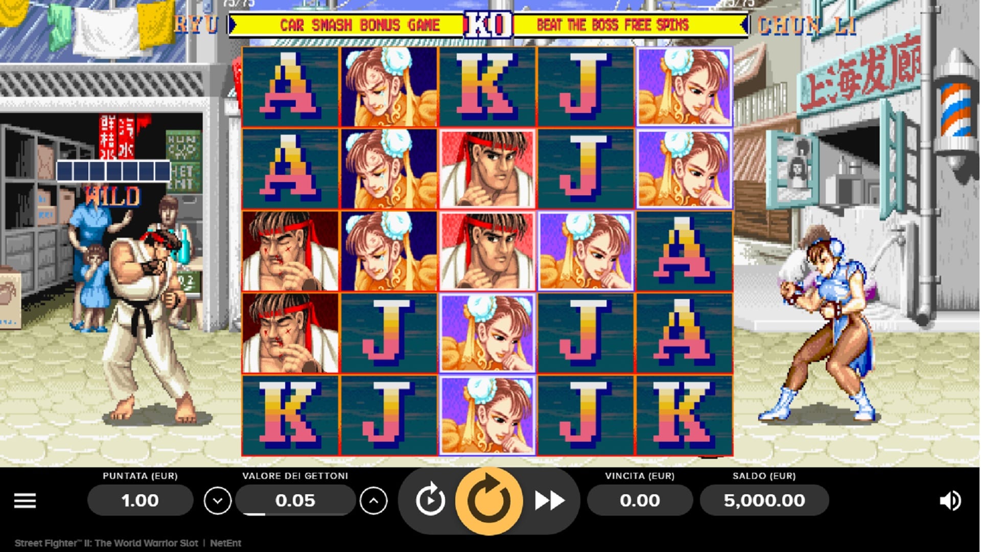 Street Fighter 2 Slot Online