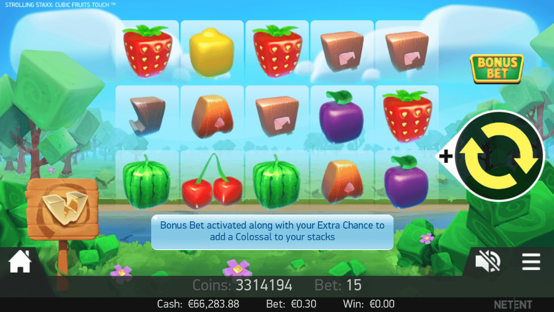 Strolling Staxx: Cubic Fruits slots