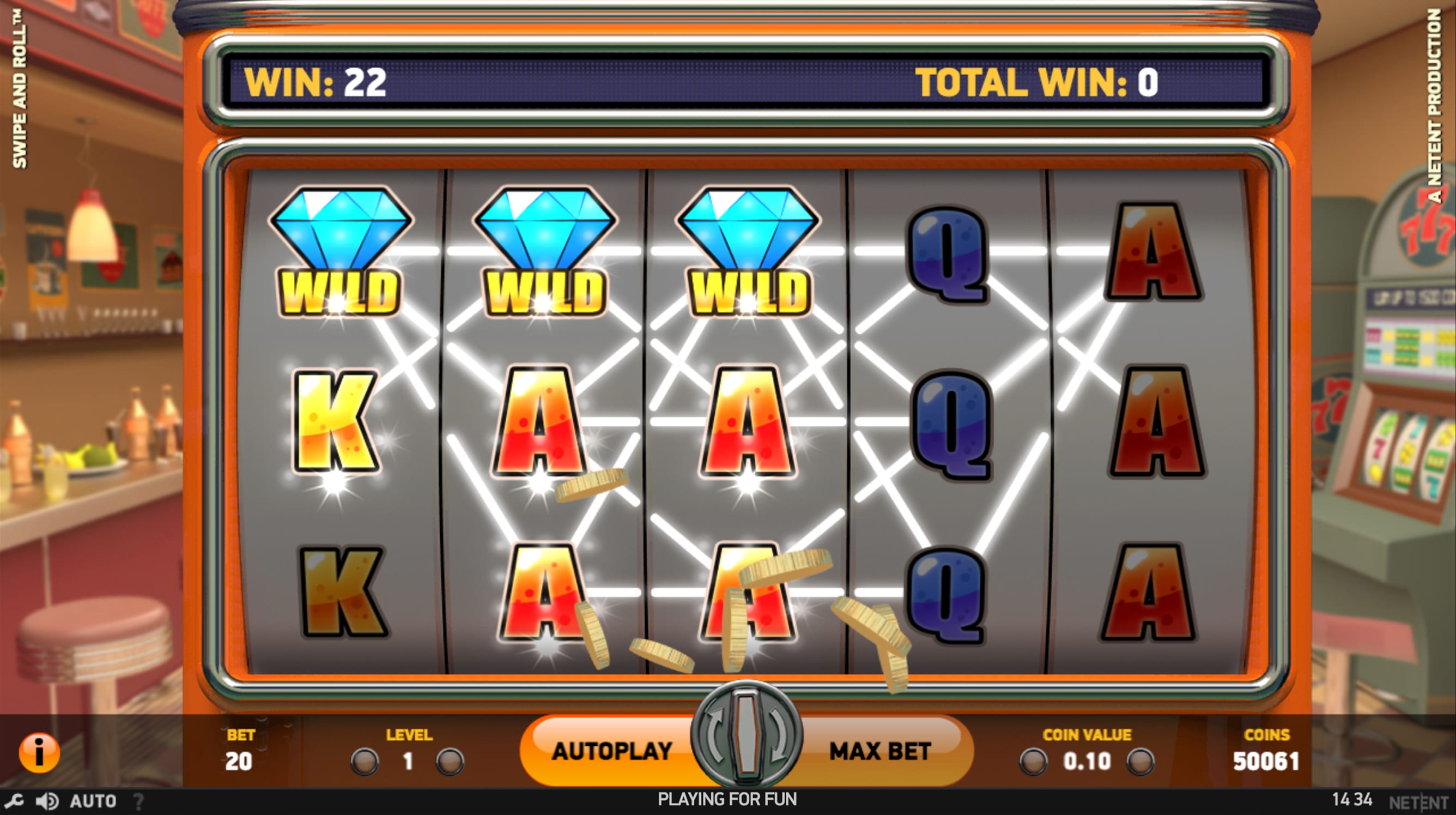 Swipe & Roll Slots Game