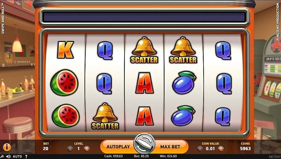 Swipe & Roll Slots Game