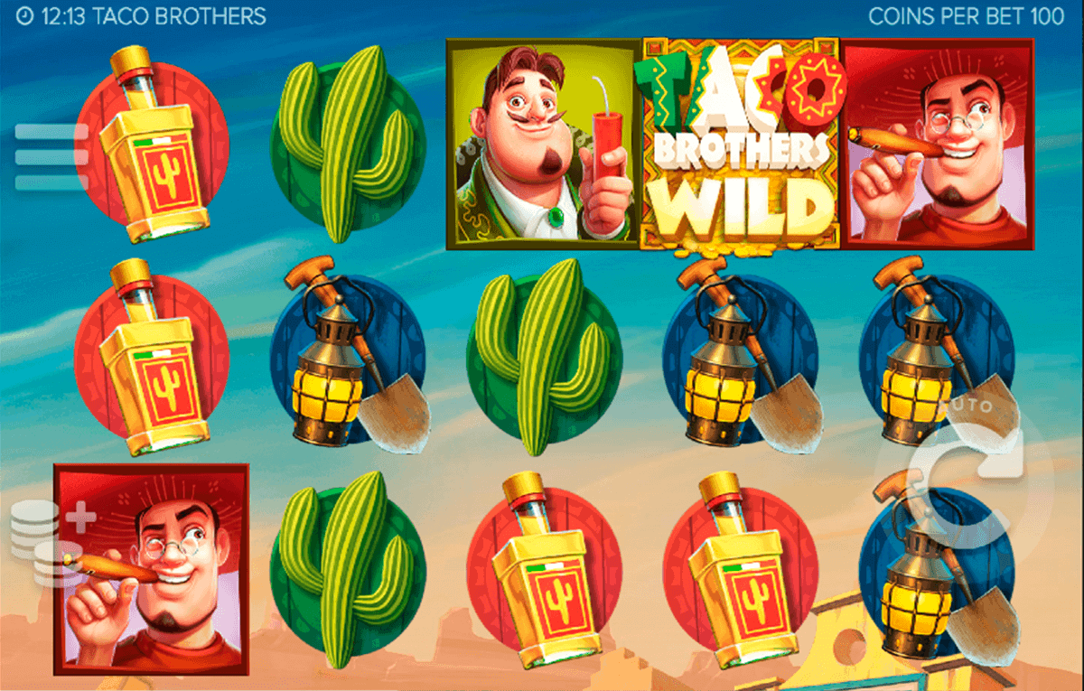 Taco Brothers online slots game win line