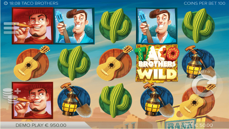 Taco Brothers slots gameplay