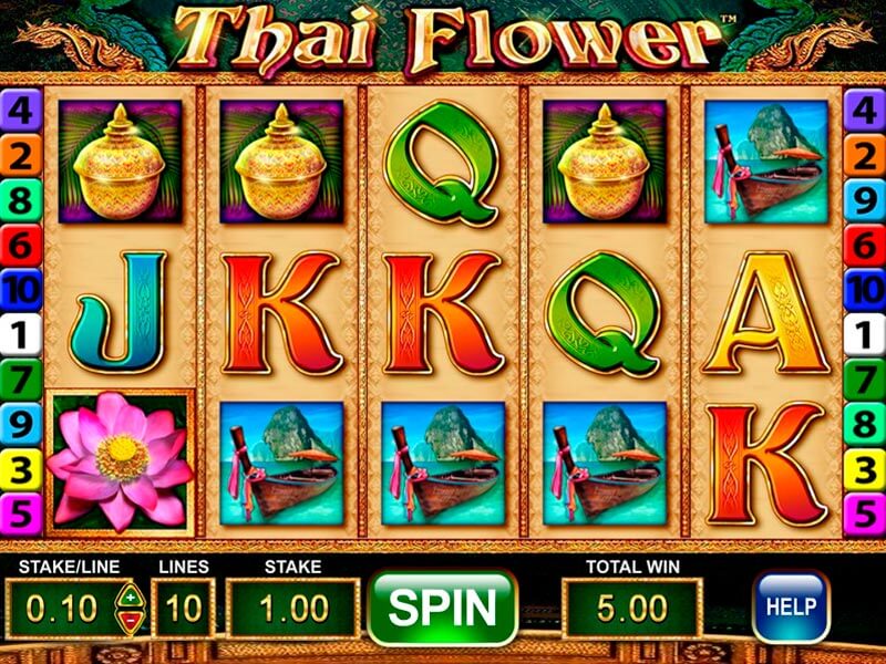 Thai Flower Slot Gameplay