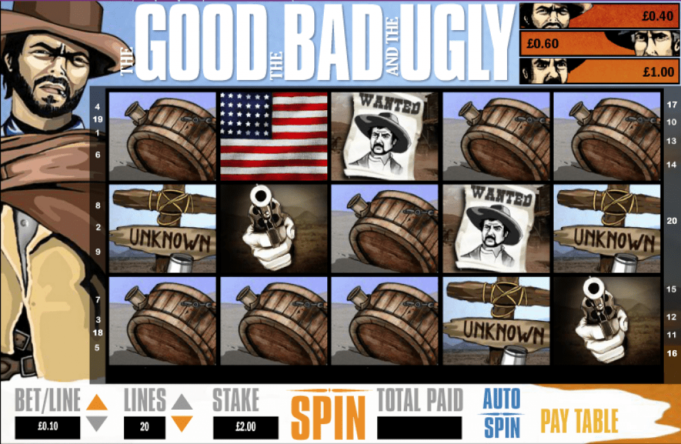 The Good, The Bad and the Ugly Slot Gameplay