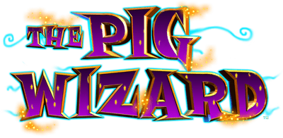 Pig Wizard Jackpot King Slot Logo Wizard Slots