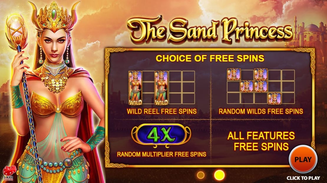 the sand princess features