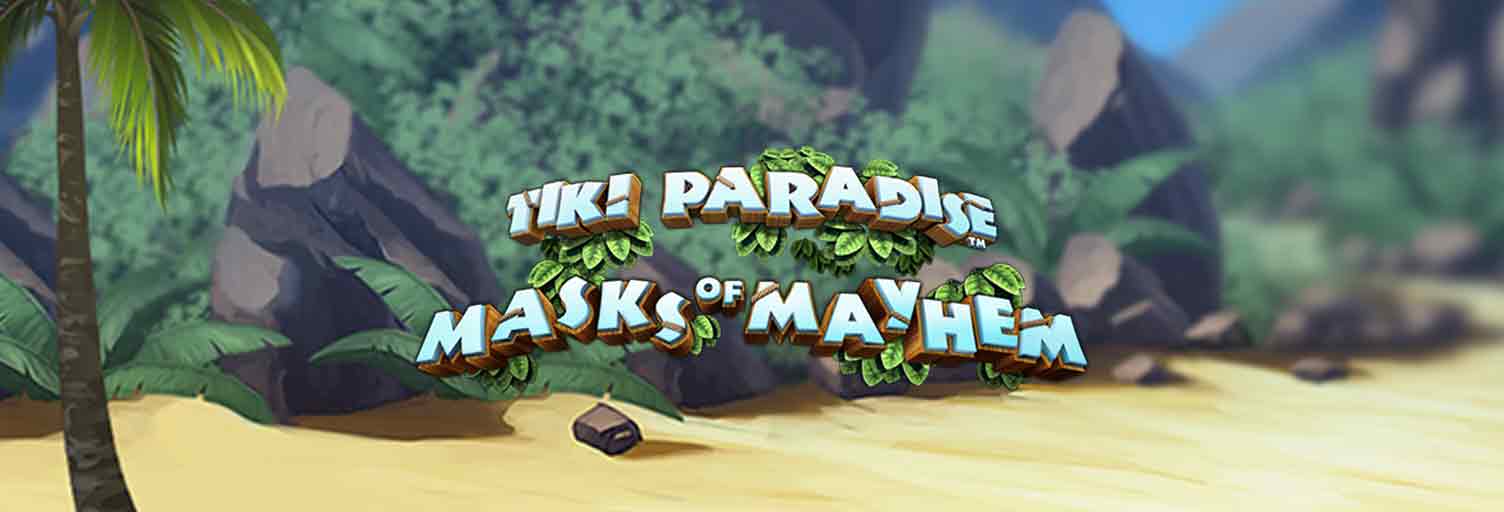 Tiki Paradise Masks of Mayhem Slot Logo Wizard Slots