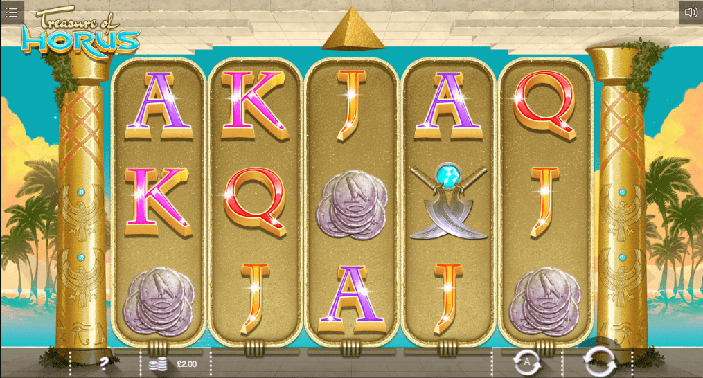 Treasure of Horus slots game gameplay