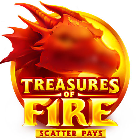 Treasures of Fire: Scatter Pays Slot Logo Wizard Slots