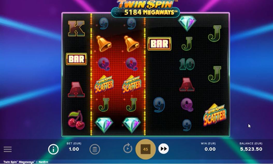 Twin Spin Megaways Slots Reels