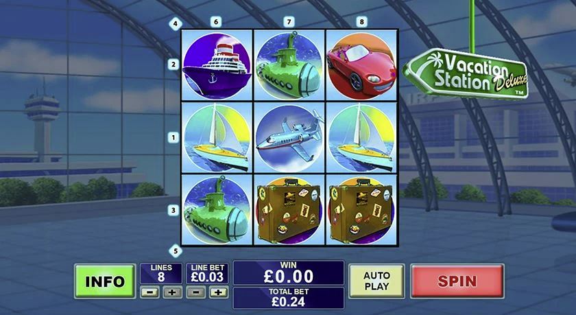 Vacation Station Deluxe Slot Gameplay