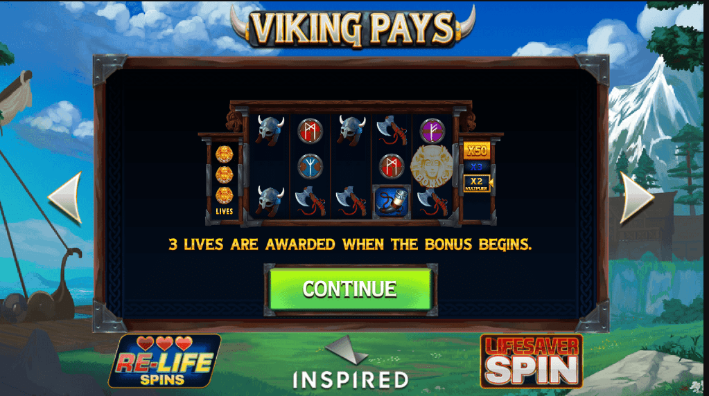 Viking Pays Slots Bonus Features