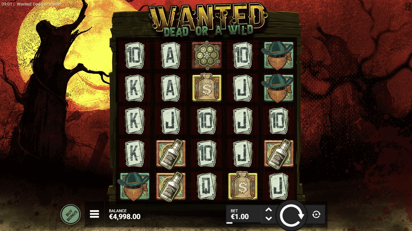 Wanted Dead or A Wild Slot Gameplay