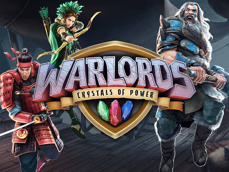 Warlords Crystals of Power online slots game logo