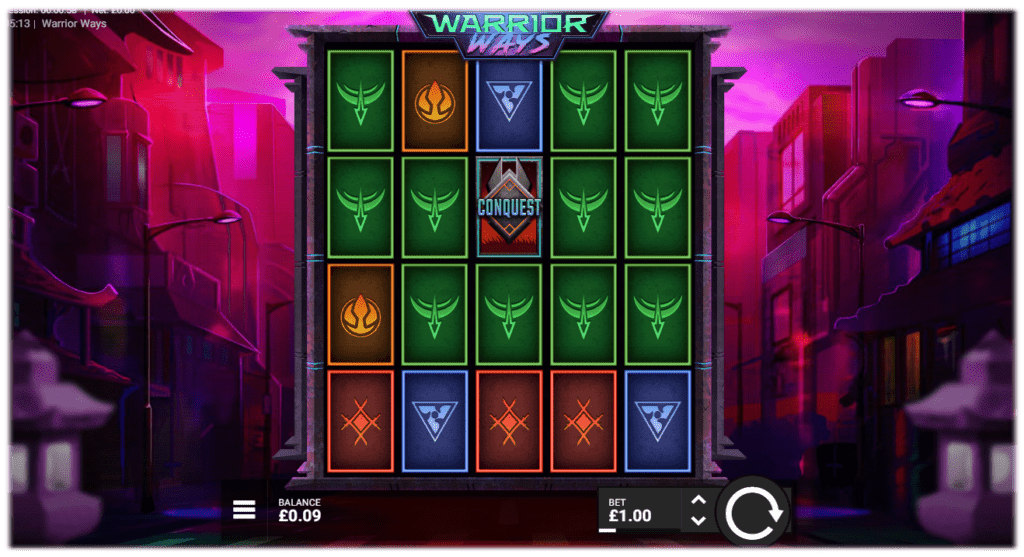 Warrior Ways Slot Gameplay