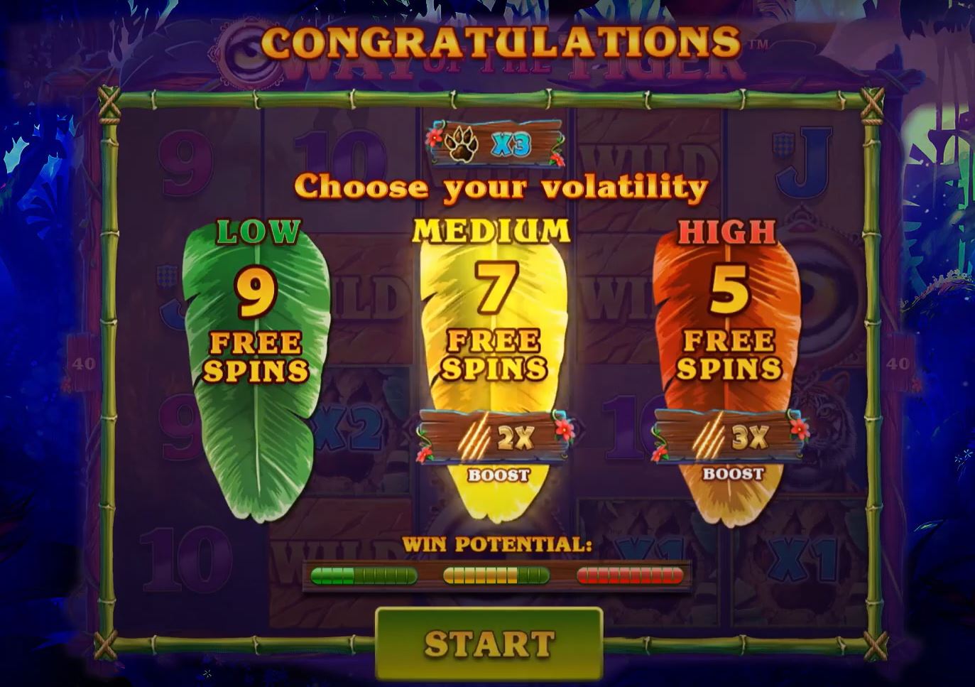 Way of the Tiger Slot Free Spins Feature