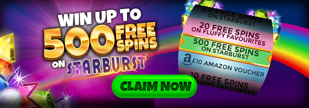 Deposit £10 & Get Up To 500 Free Spins Bonus 
