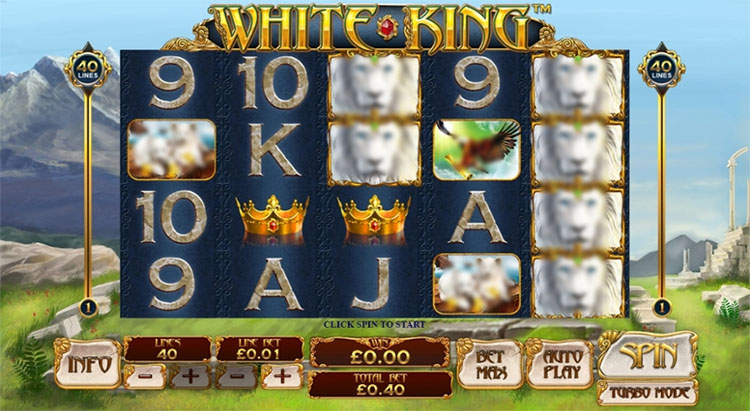 White King Slots Gameplay