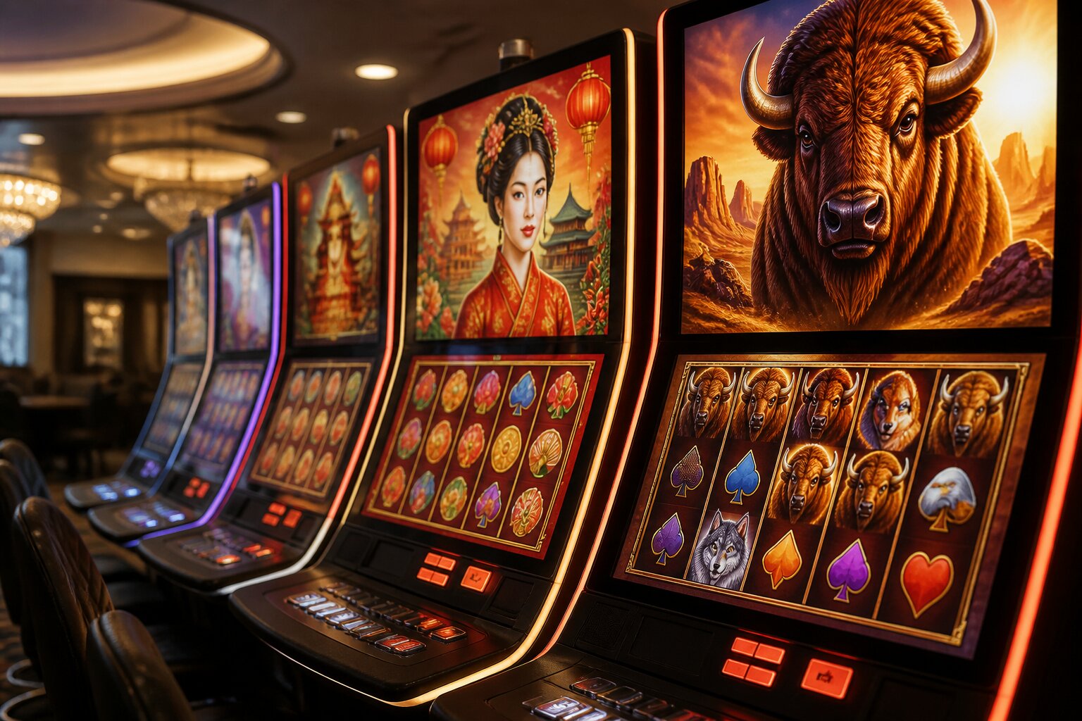 Why Are So Many Slot Machines Asian and Buffalo Themed?