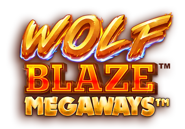 Wolf Blaze Megaways Slot Logo Wizard Slots