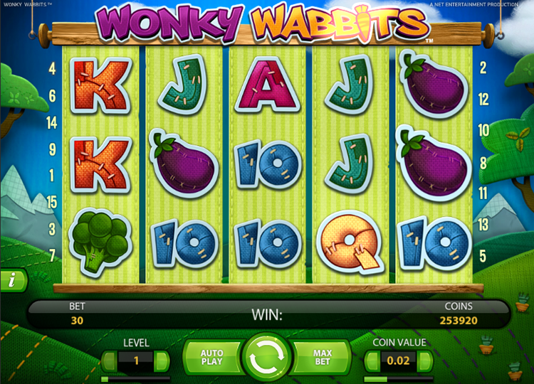 Wonky Wabbits Slot Reels