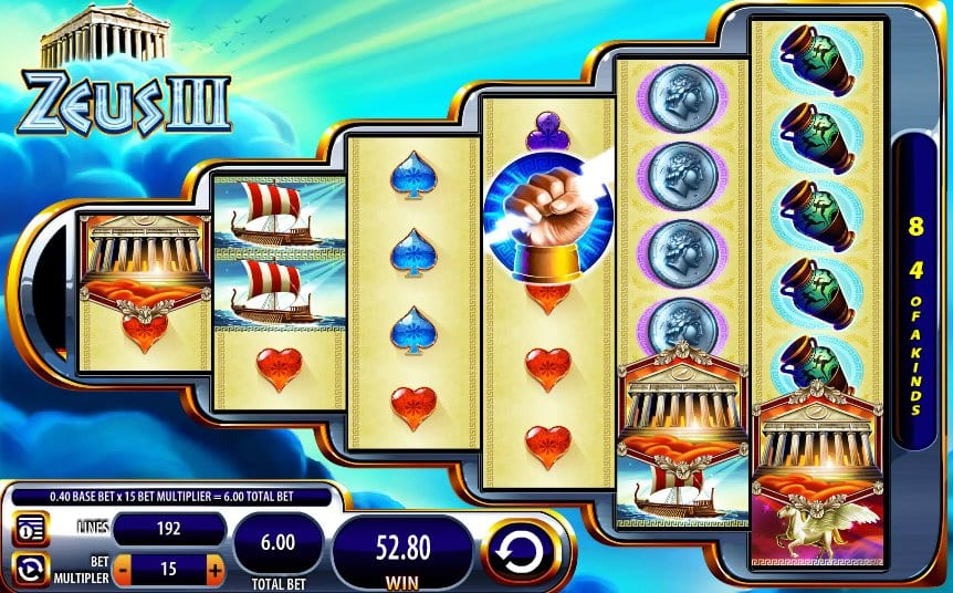 Zeus III Slot Gameplay