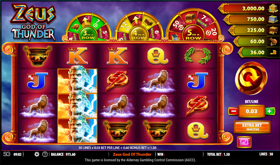 Zeus God Of Thunder Slot Game